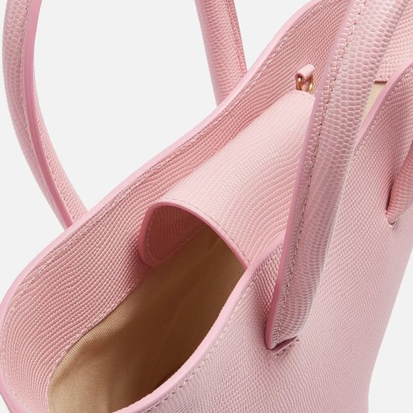 NWT Little Liffner Women's Open Tulip Tote Micro Bag - Pink - Picture 5 of 5